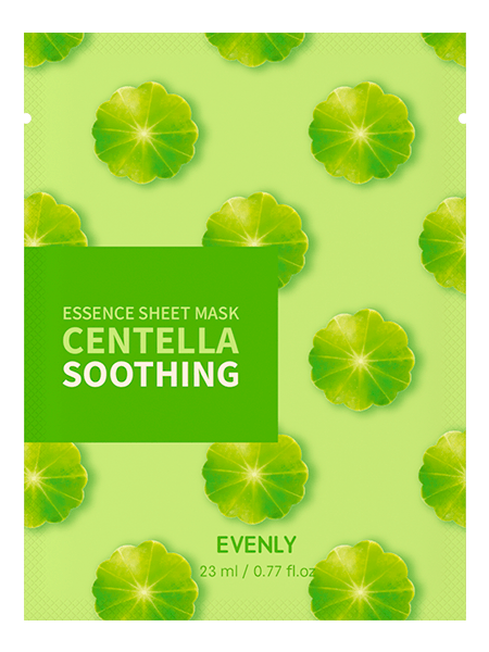 Тканевая маска с экстрактом центеллы азиатской Evenly Essence Sheet Mask Centella